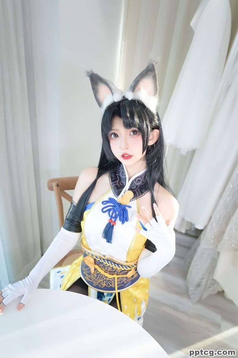 神楽坂真冬  黑丝胡桃 COS写真套图-皮皮兔动漫