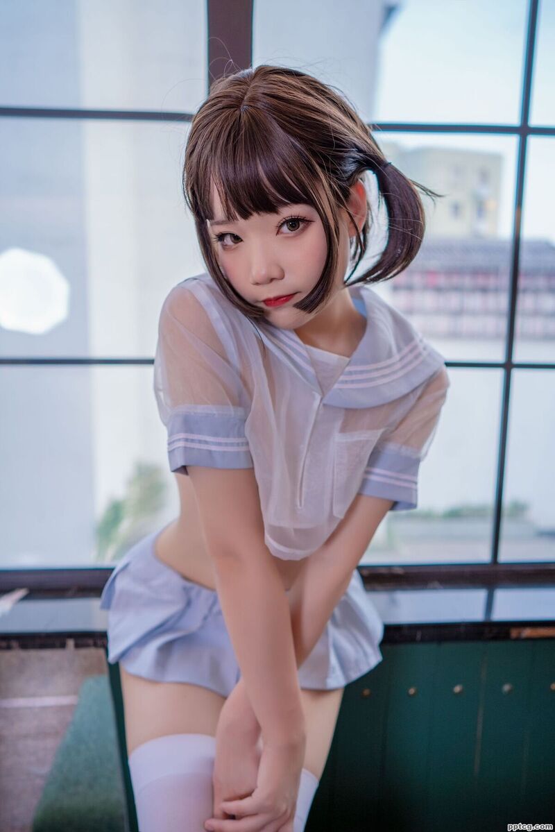 王胖胖u 蓝色水手透明分体-奈奈COS 王胖胖u 蓝色水手透明分体