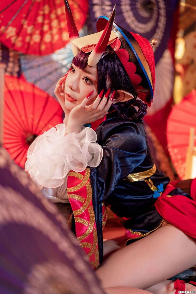 王胖胖u   fate酒吞僵尸童子 COS写真套图-皮皮兔动漫