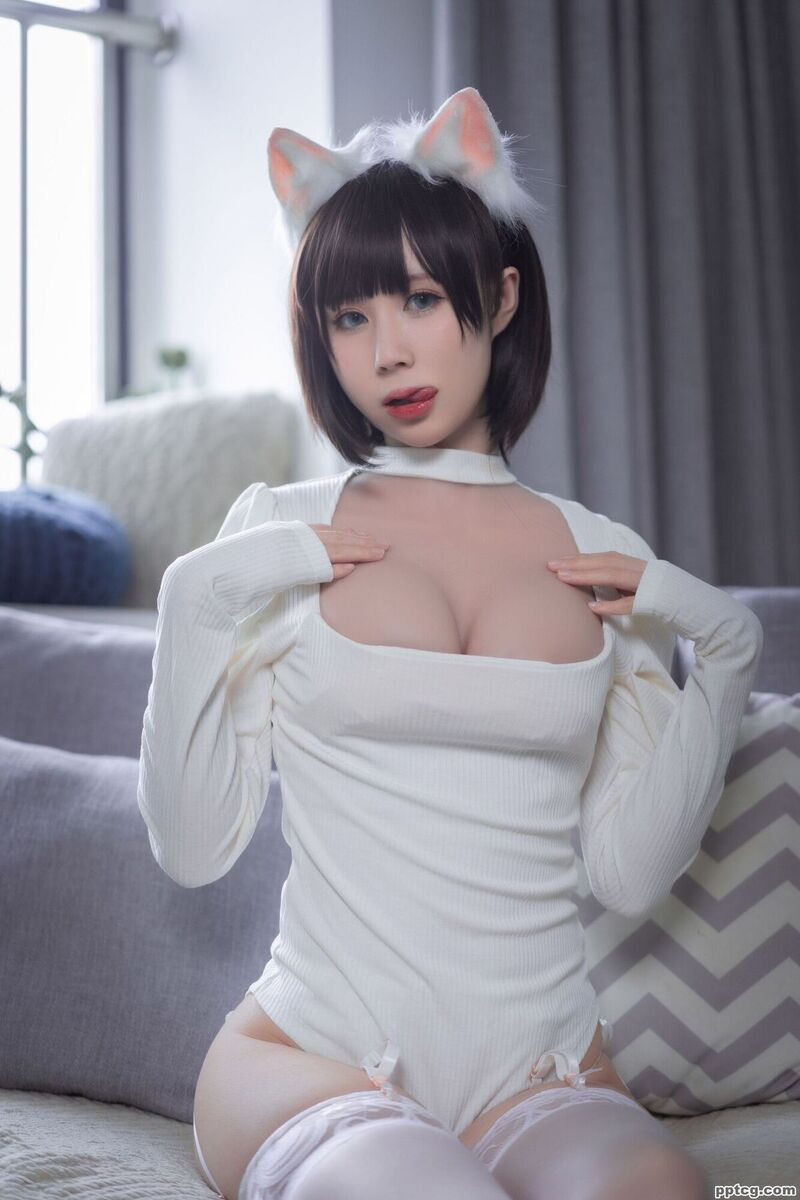 西园寺南歌 白猫白色连体衣-奈奈COS 西园寺南歌 白猫白色连体衣