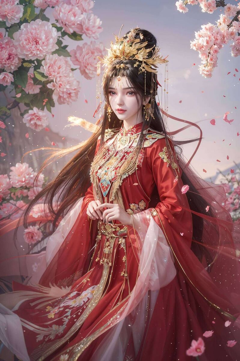 李慕婉壁纸无水印抢婚ai绘画角色体态素材免费下载