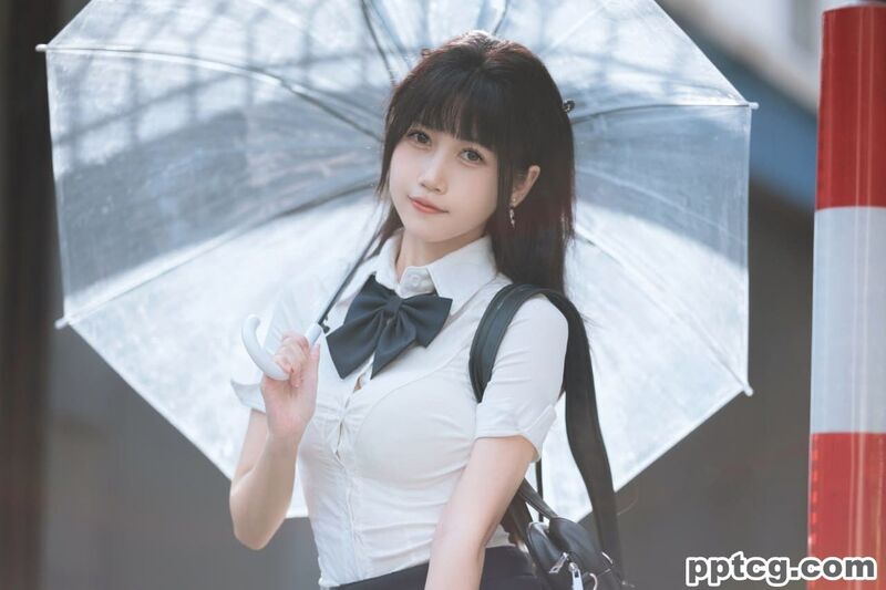 不呆猫 JK  学妹 户外 COS写真套图-皮皮兔动漫