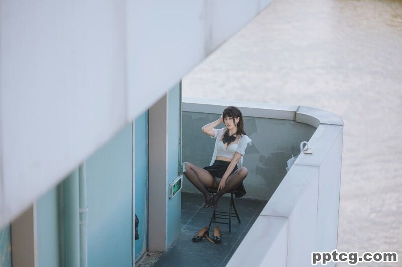 不呆猫 JK  学妹 户外