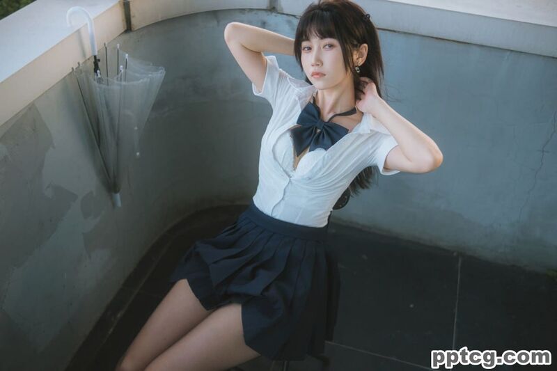 不呆猫 JK  学妹 户外
