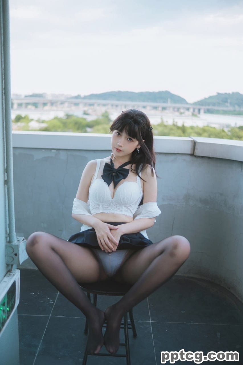 不呆猫 JK  学妹 户外