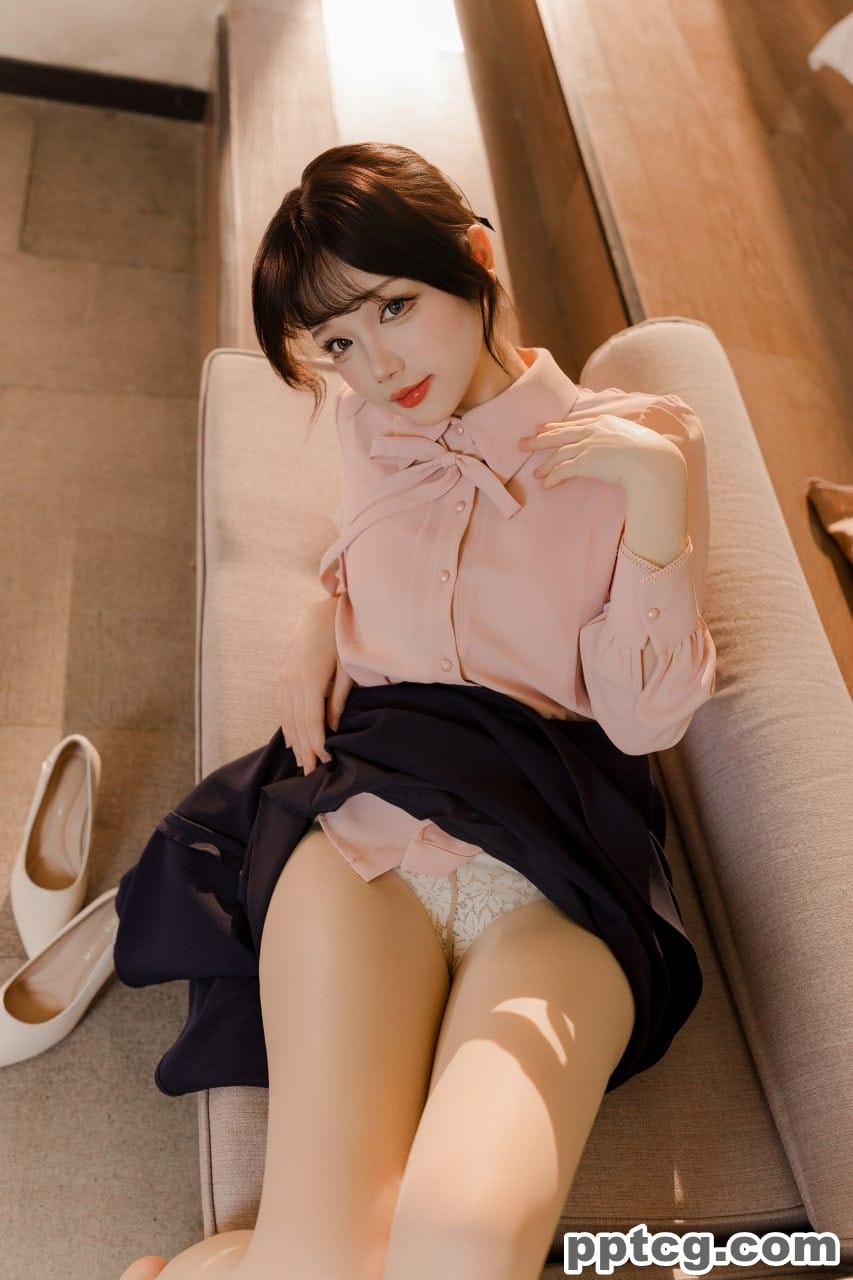 雪晴 粉藏青 通勤 长裙 OL-奈奈COS 雪晴 粉藏青 通勤 长裙 OL