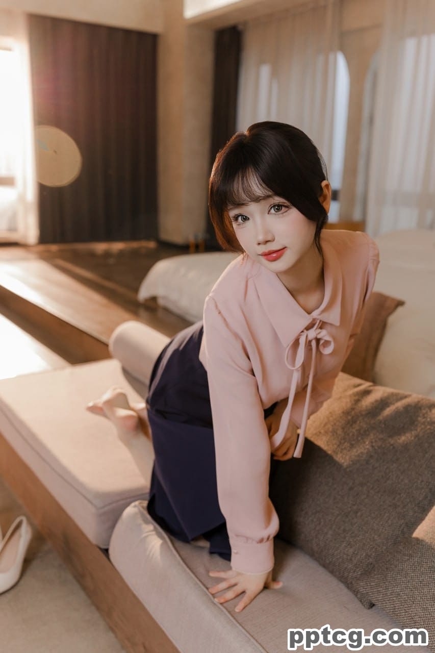 雪晴 粉藏青 通勤 长裙 OL-奈奈COS 雪晴 粉藏青 通勤 长裙 OL