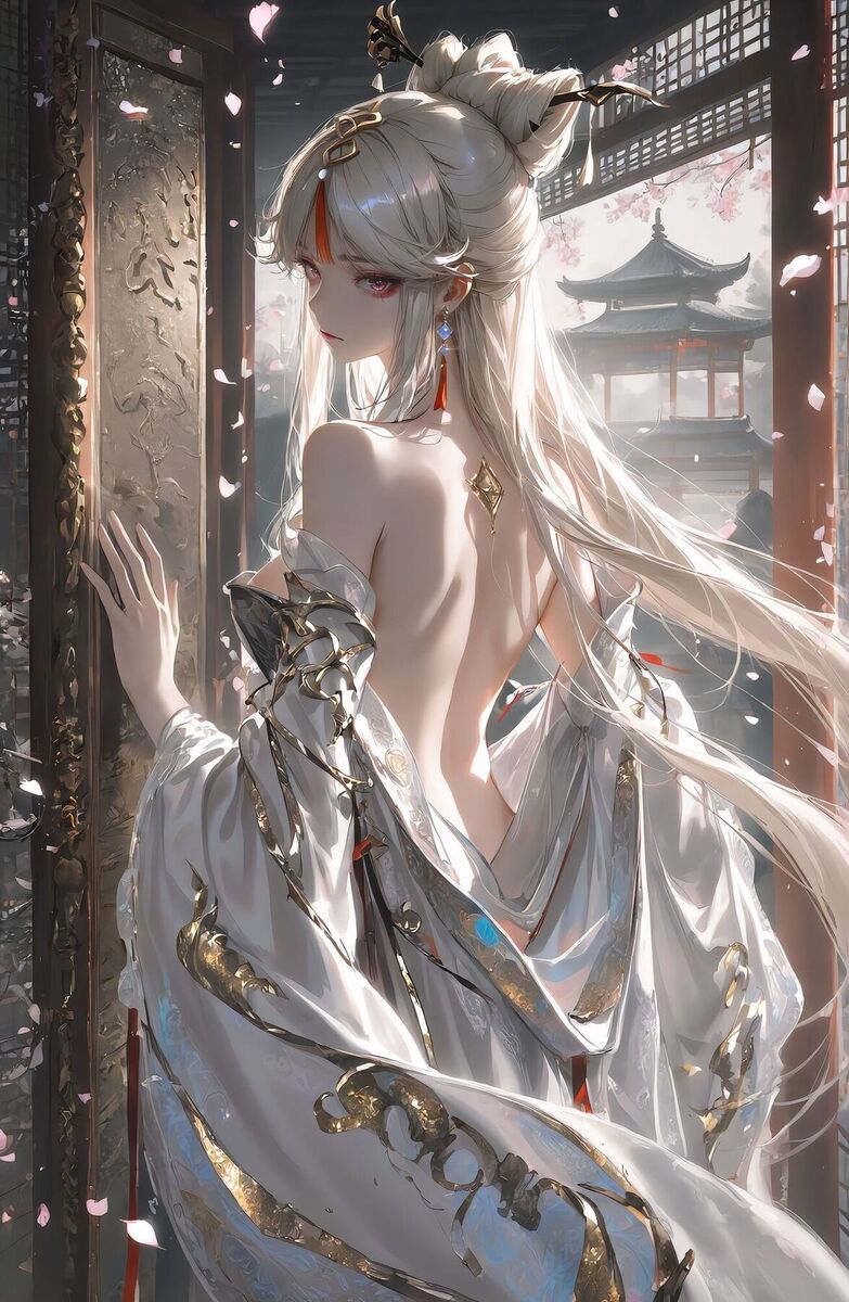 ai绘画#原神#芙宁娜、凝光、八重神子、优菈#二次元壁纸#古风壁纸