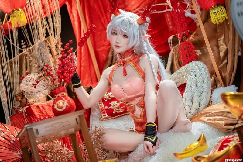 阿包也是兔娘 新春贺图 龙妹 COS写真图集-皮皮兔动漫