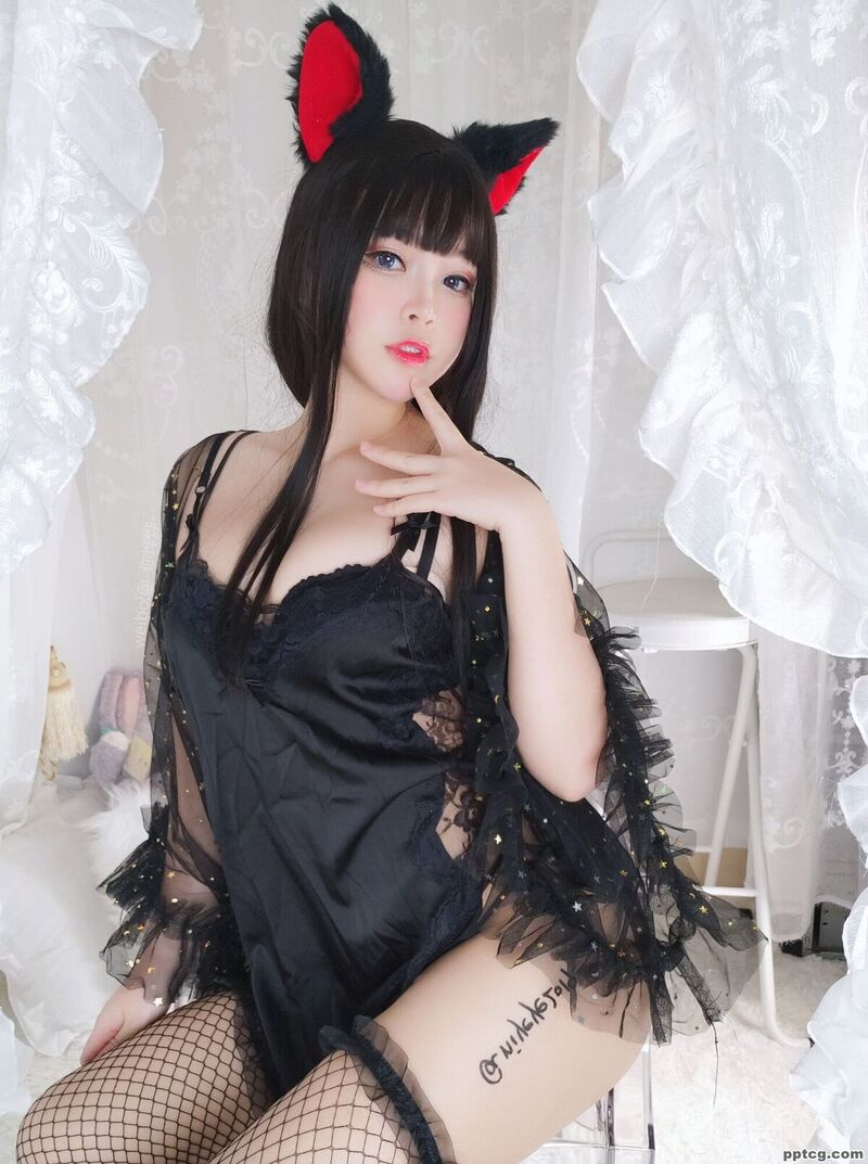 白烨 黑系猫咪少女-奈奈COS 白烨 黑系猫咪少女