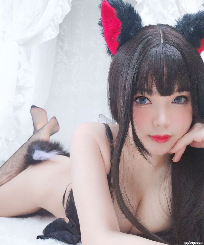 白烨 黑系猫咪少女-奈奈COS 白烨 黑系猫咪少女