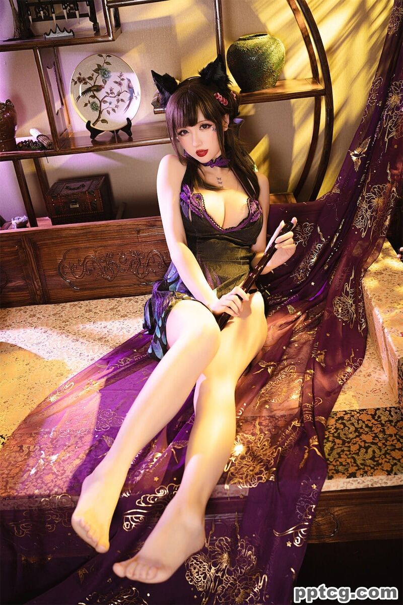 星之迟迟 蝴蝶旗袍-奈奈COS 星之迟迟 蝴蝶旗袍