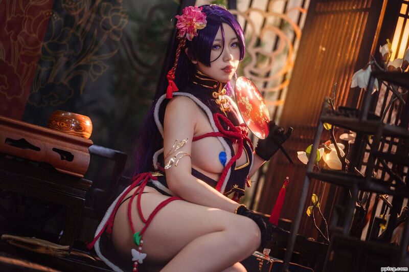 一北亦北  奶光新春旗袍 COS写真图集-皮皮兔动漫