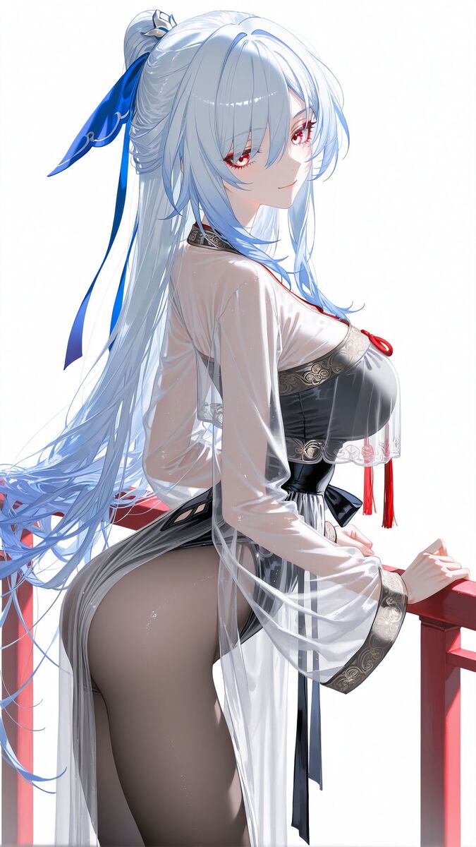 汉服黑丝的镜流 崩坏星穹铁道 镜流 美图壁纸-皮皮兔动漫