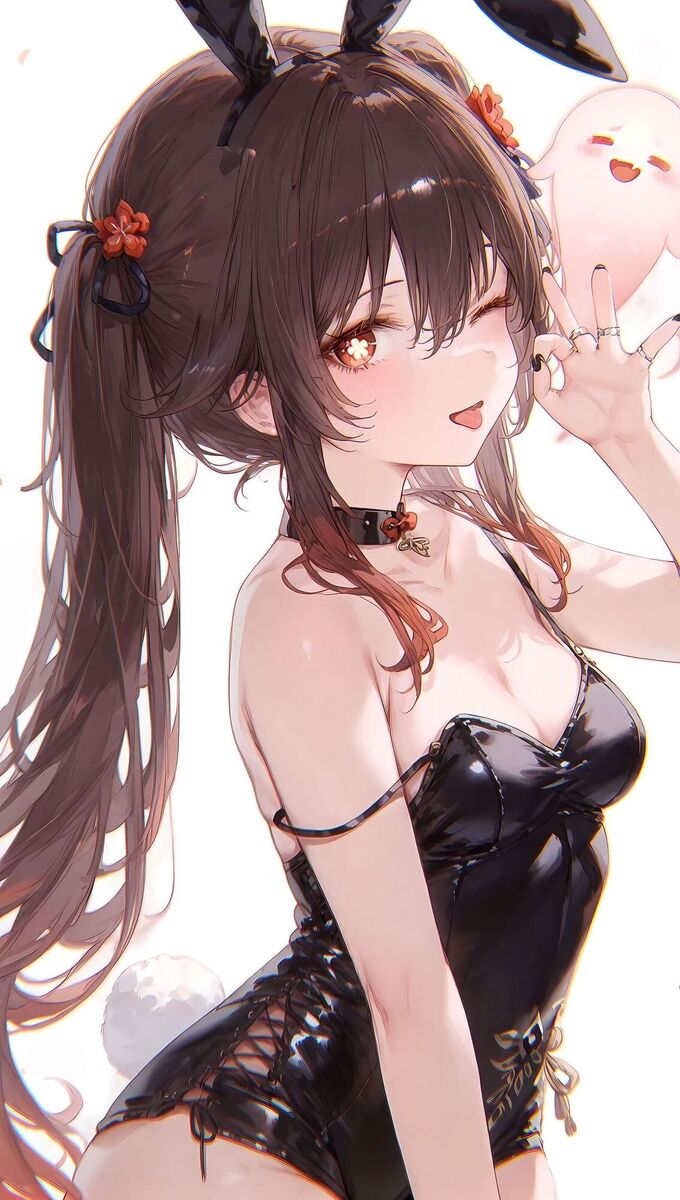 二次元游戏少女 原神 胡桃 手机超清壁纸图片