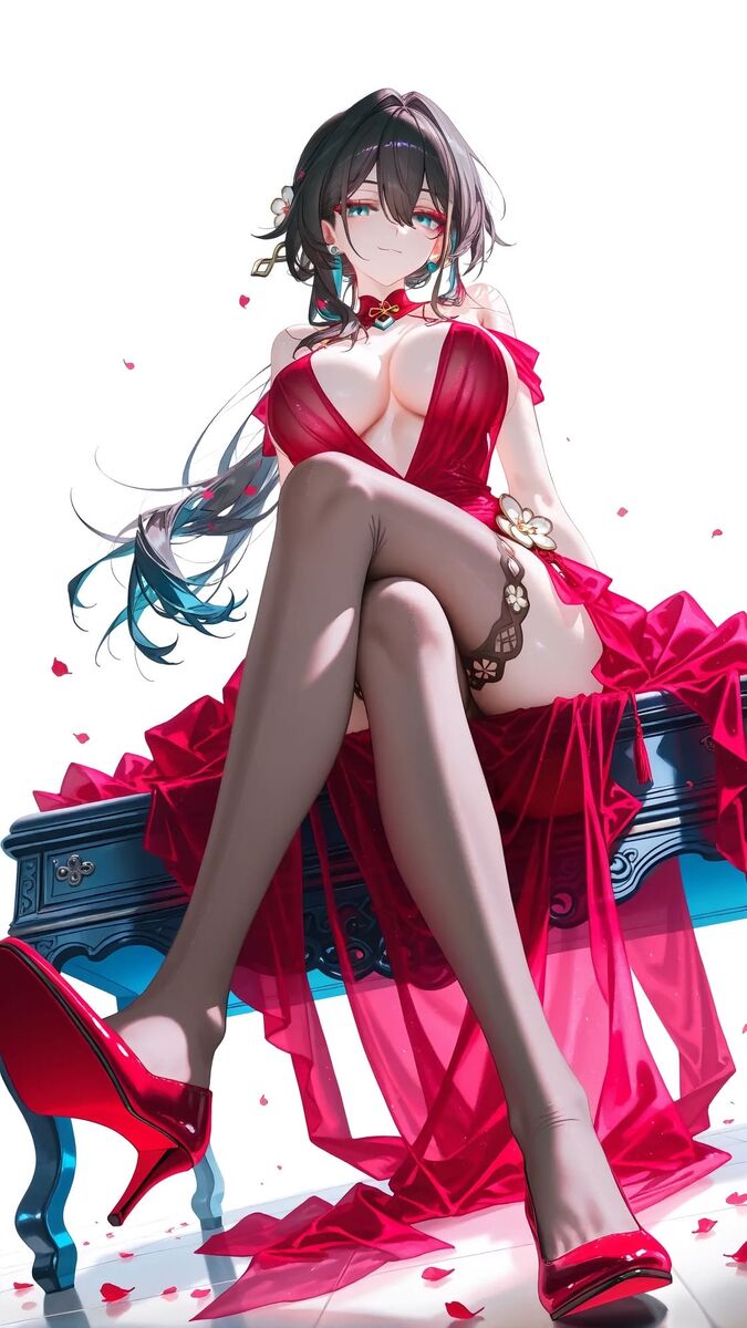 【崩坏星穹铁道】阮梅 红色旗袍礼服 美翻了