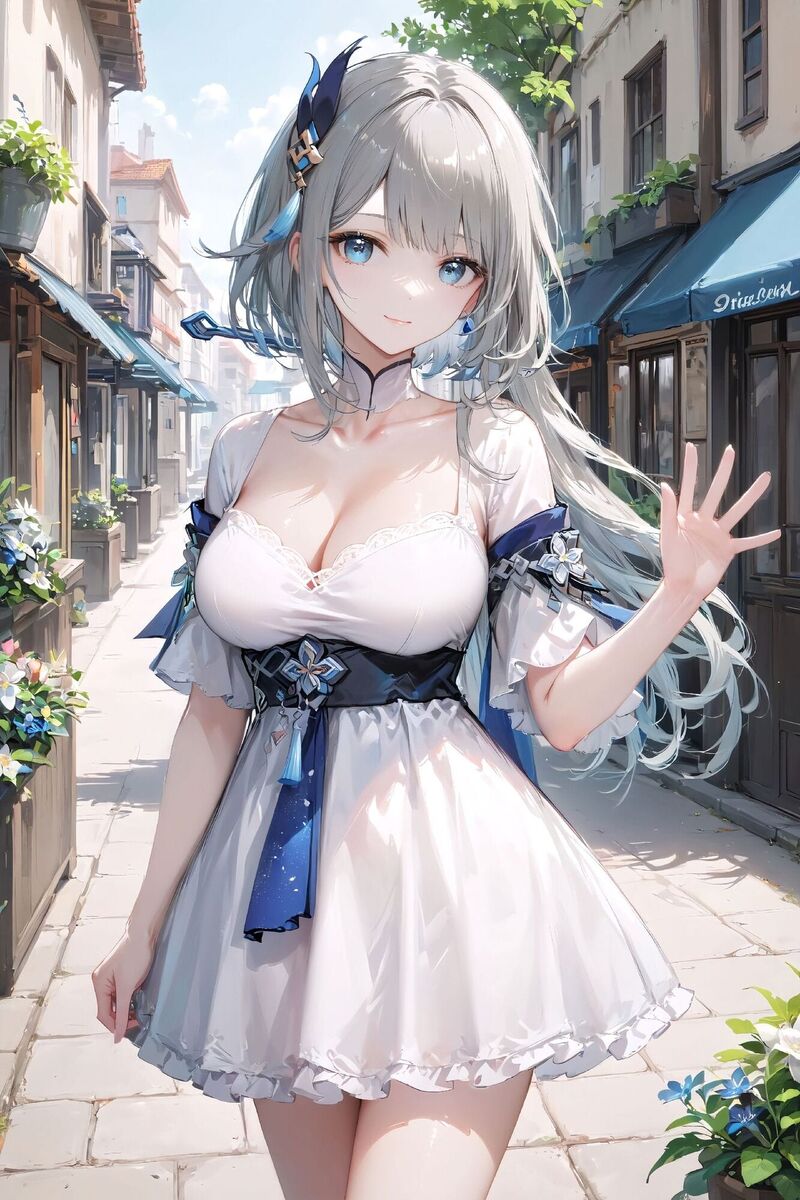 原神 归钟 二次元少女 裙子