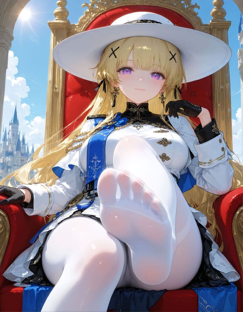 【鸣潮 菲比】二次元少女 白丝 美腿 丝袜