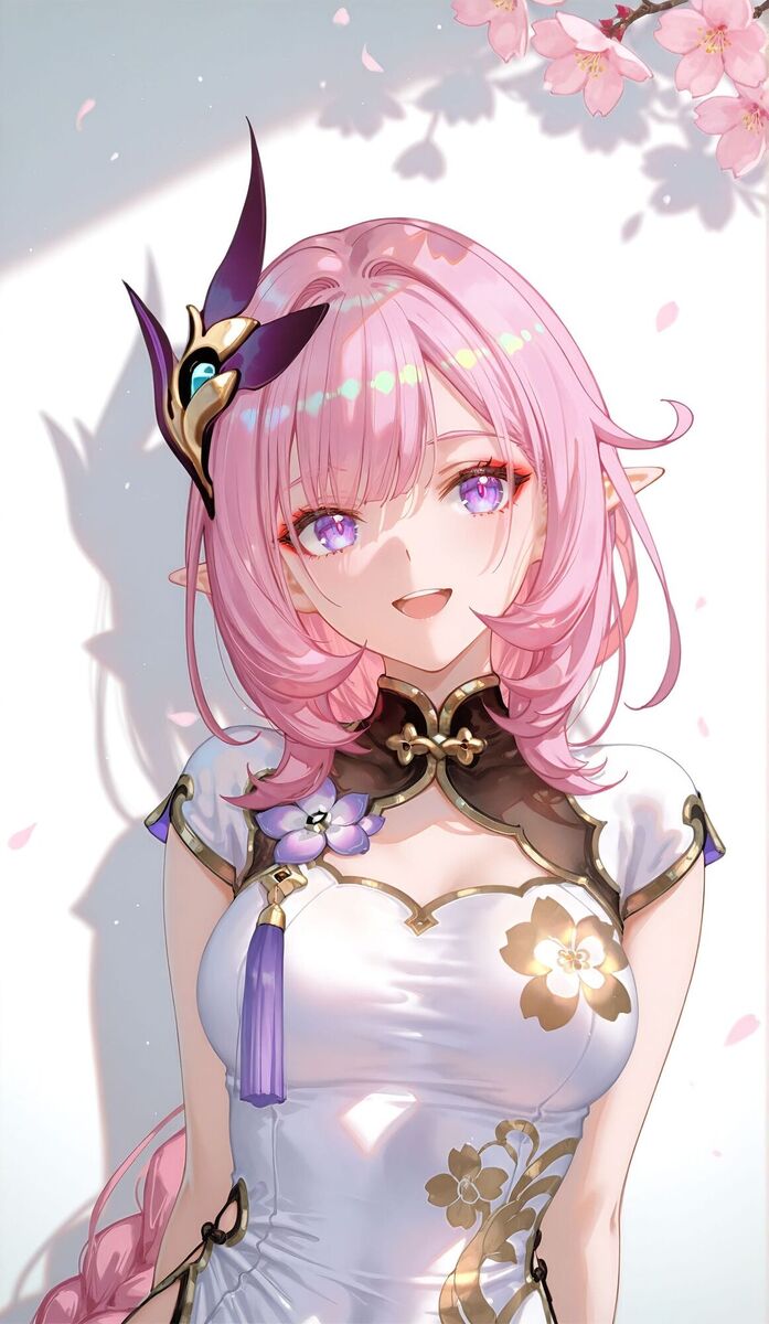 爱莉希雅旗袍 二次元少女 全屏高清壁纸 ai绘画