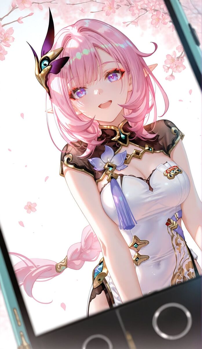 爱莉希雅旗袍 二次元少女 全屏高清壁纸 ai绘画
