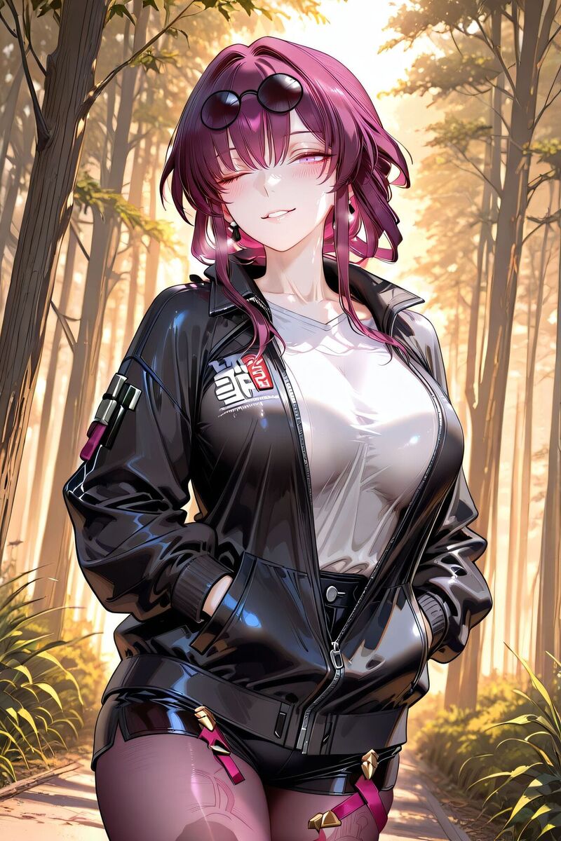二次元少女 崩坏星穹铁道 卡芙卡 调皮可爱表情