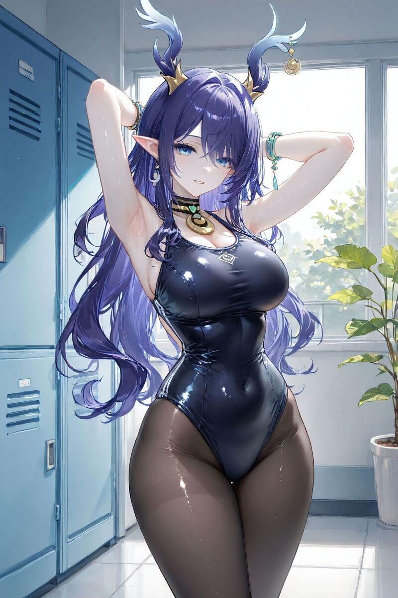 二次元游戏少女 原神纳塔 菈乌玛 泳装 比基尼