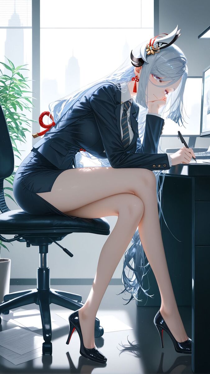 优秀职工申鹤壁纸 热门推荐 原神 大长腿 美腿