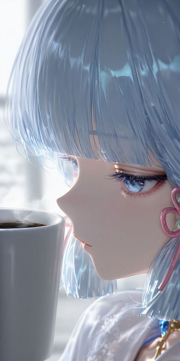 原神 神里绫华 二次元少女 ai绘画壁纸图片-皮皮兔动漫