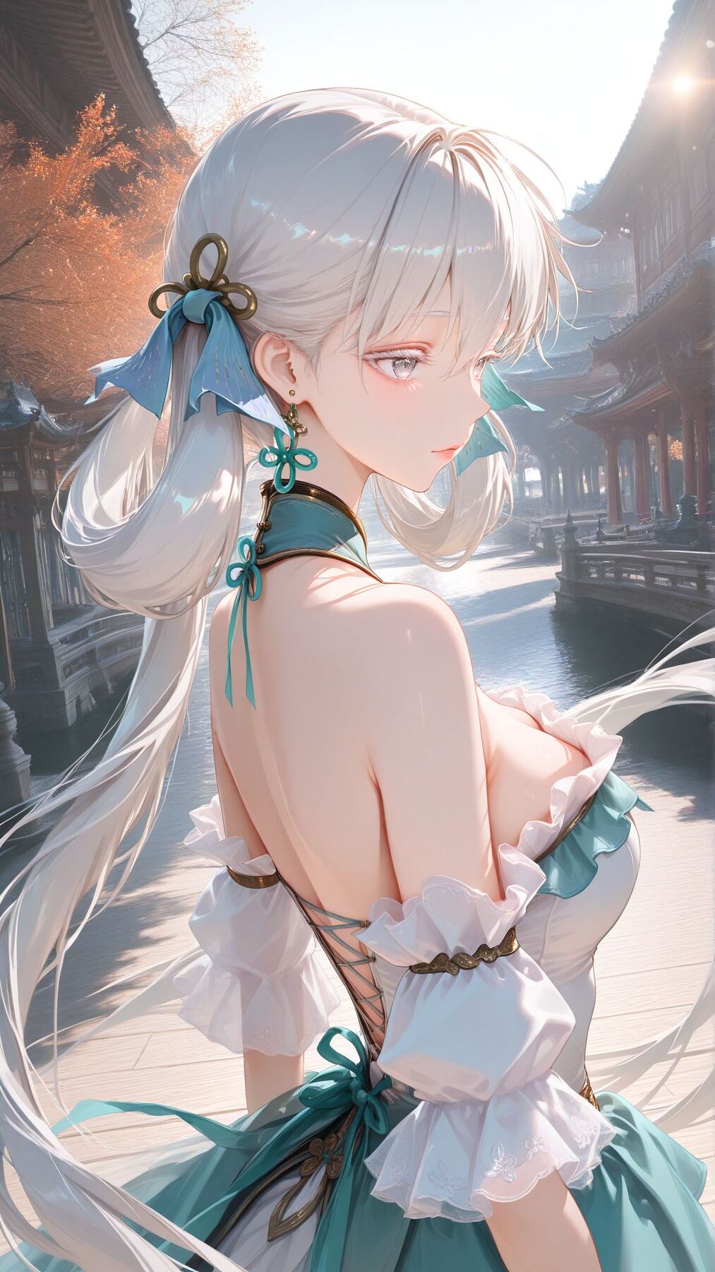 鸣潮今汐 侧脸侧颜 唯美高清壁纸-皮皮兔动漫