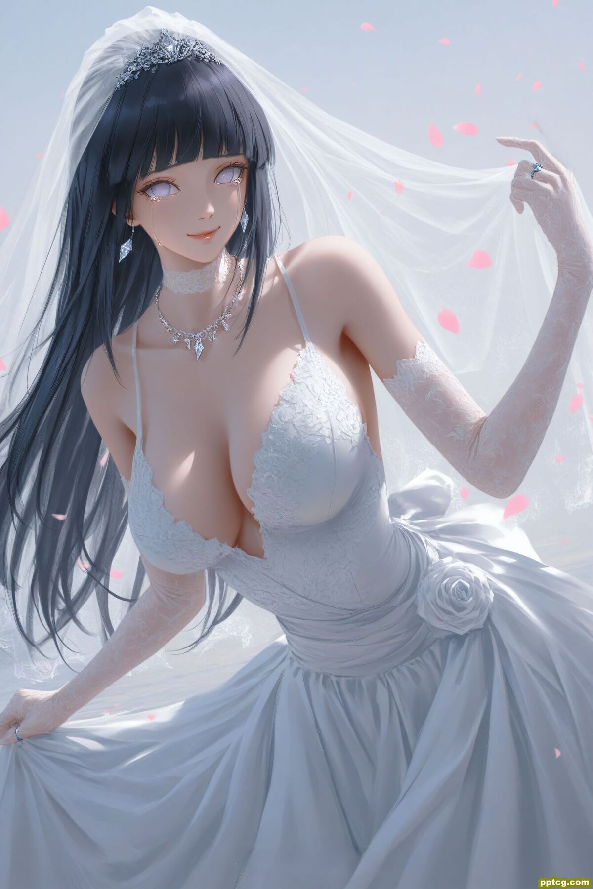 雏田 婚纱系列 火影忍者 二次元动漫美图-皮皮兔动漫