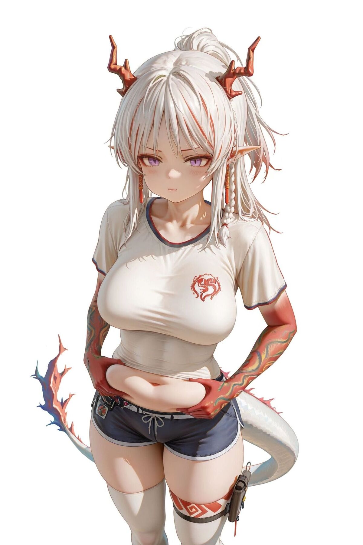 明日方舟年 可爱微胖 调皮二次元游戏角色少女-皮皮兔动漫