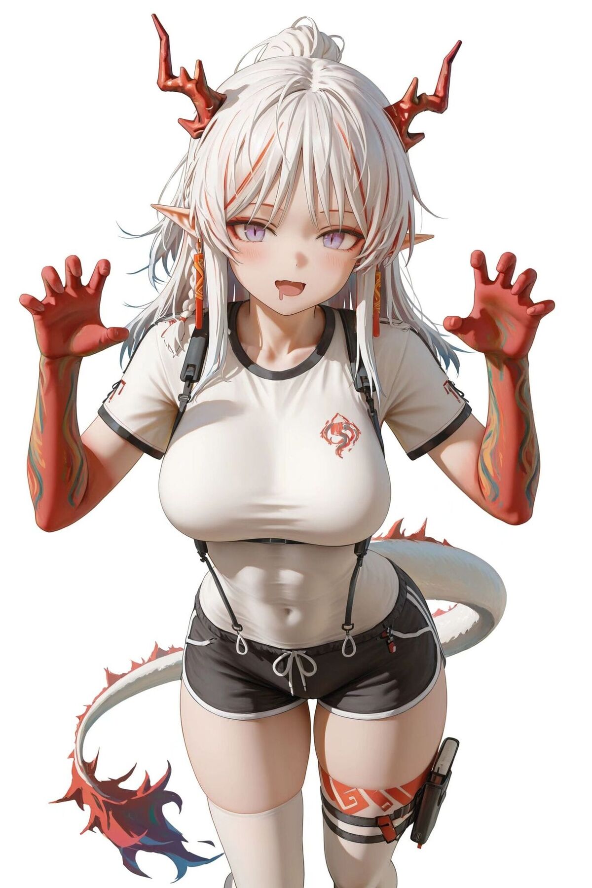 明日方舟年 可爱微胖 调皮二次元游戏角色少女