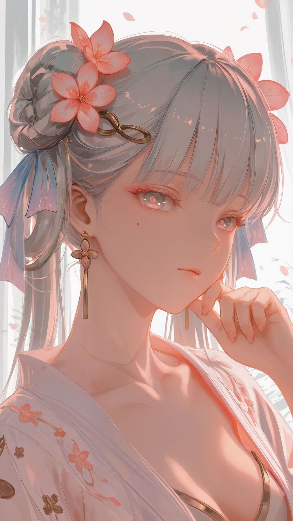 今汐桃夭灼灼2K鸣潮壁纸 二次元游戏超清唯美少女壁纸-皮皮兔动漫