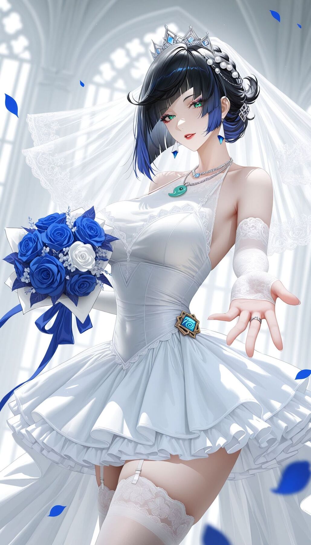 旅行者梦中的花嫁 原神二次元游戏壁纸