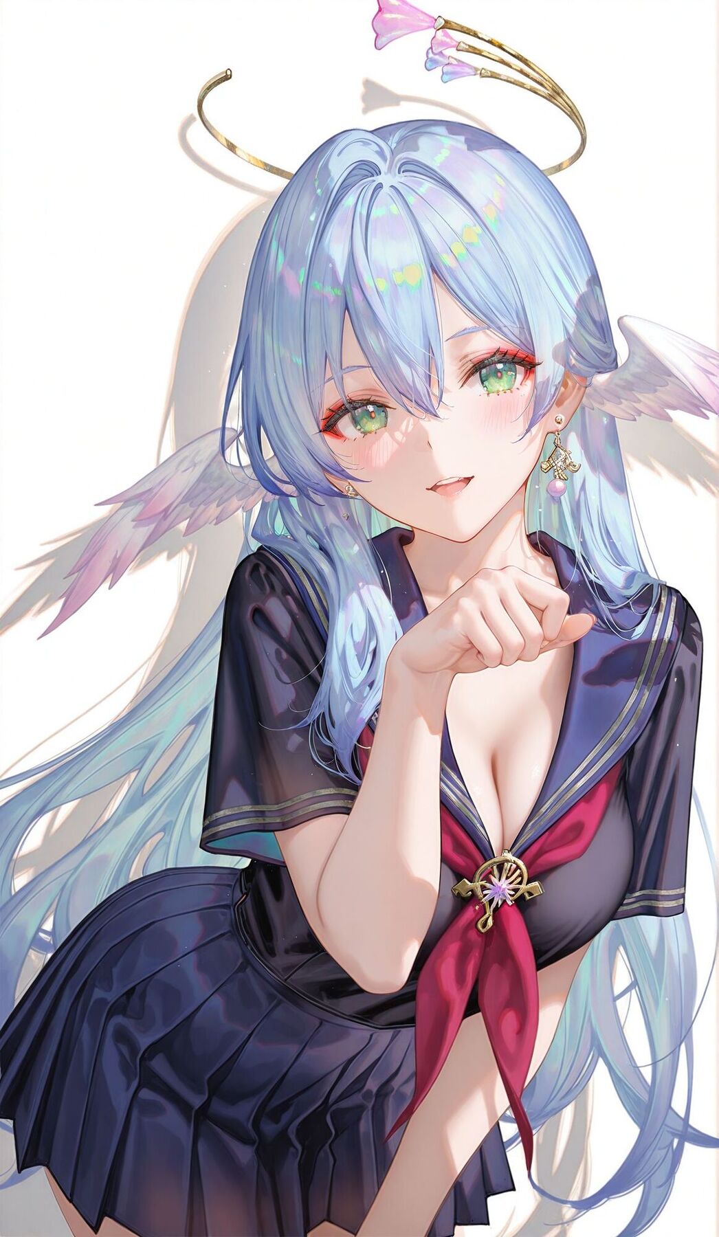 知更鸟水手服 崩坏星穹铁道 ai绘画 二次元少女游戏壁纸