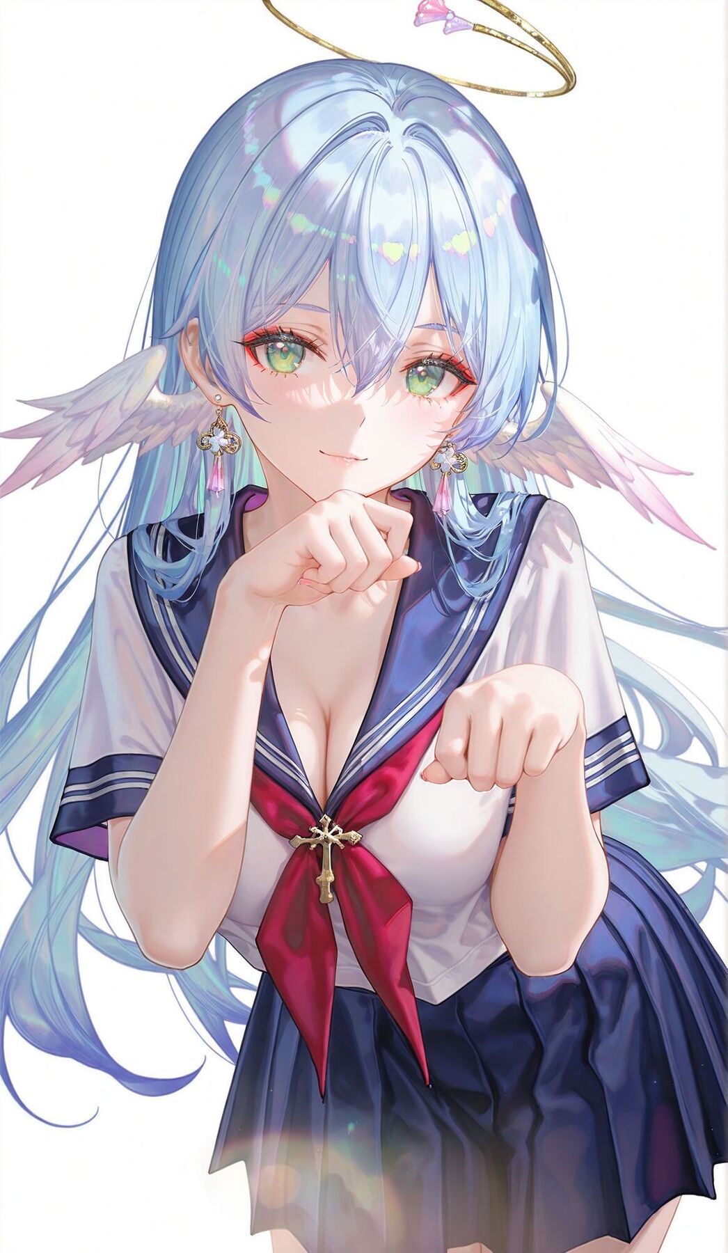 知更鸟水手服 崩坏星穹铁道 ai绘画 二次元少女游戏壁纸-皮皮兔动漫