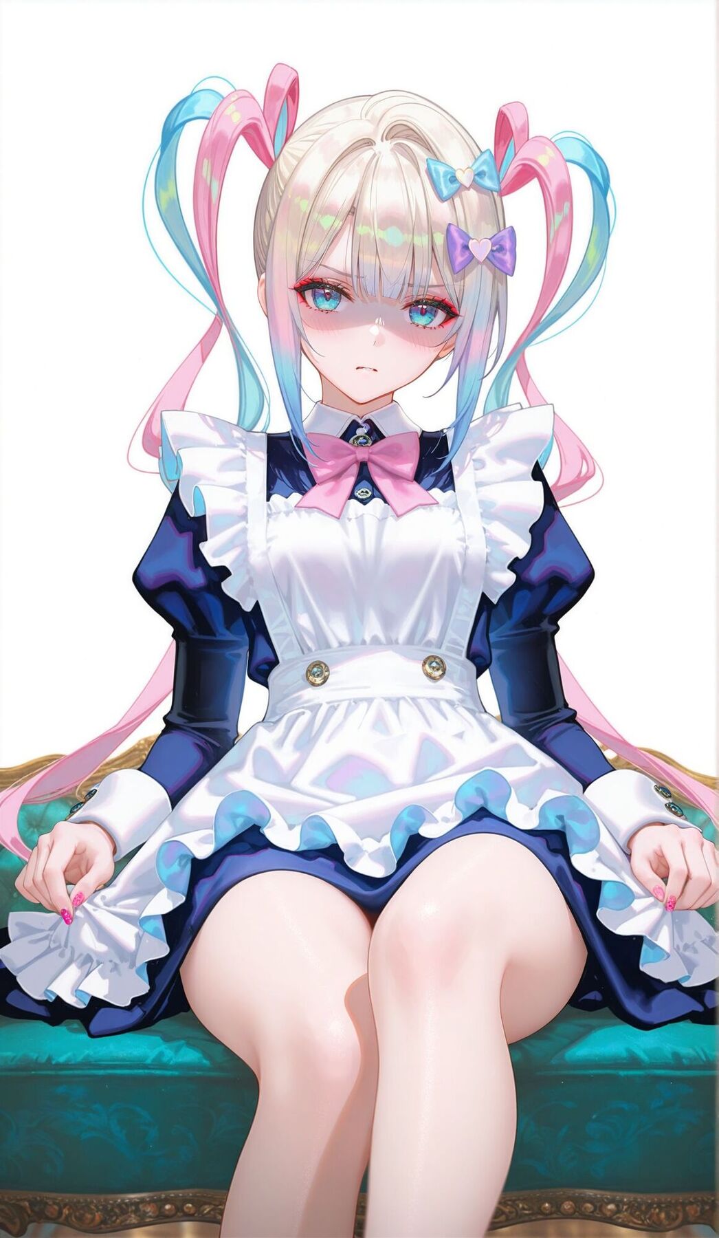 超天酱 黑化版晚礼服 直播女孩重度依赖 ai二次元游戏壁纸-皮皮兔动漫