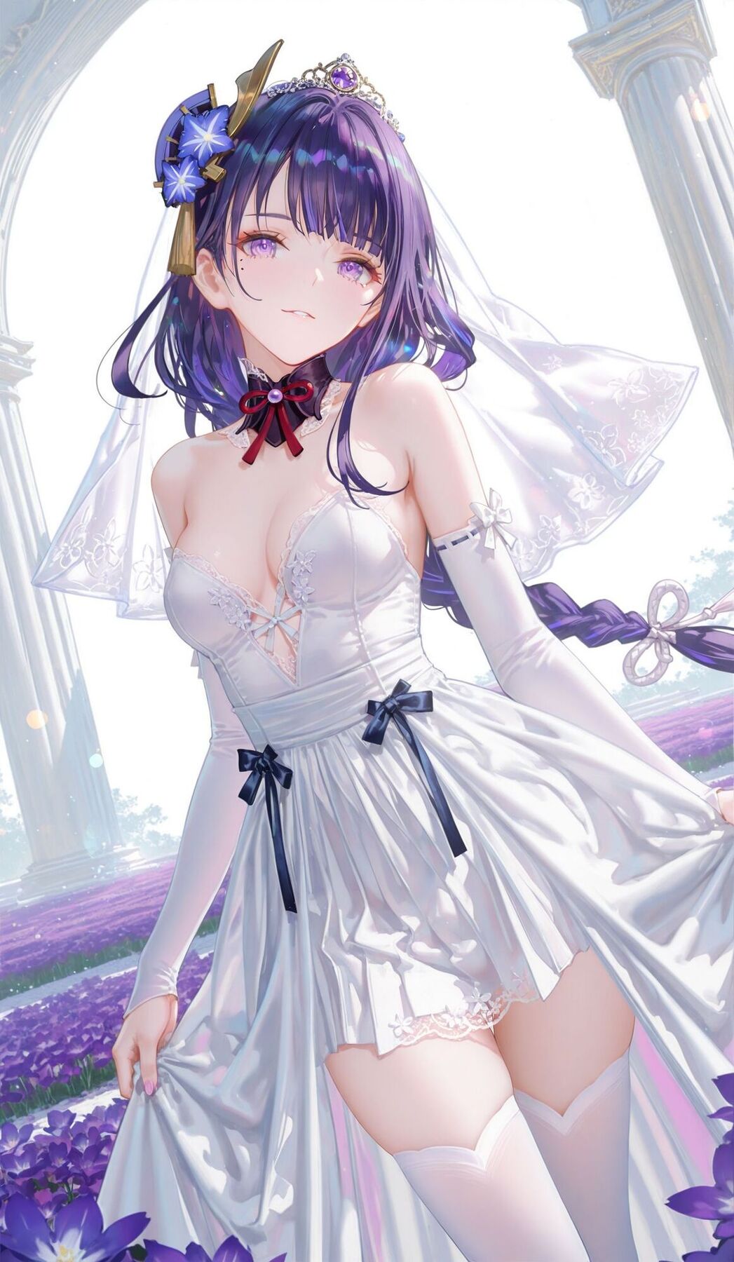 雷电将军花嫁 二次元ai 原神