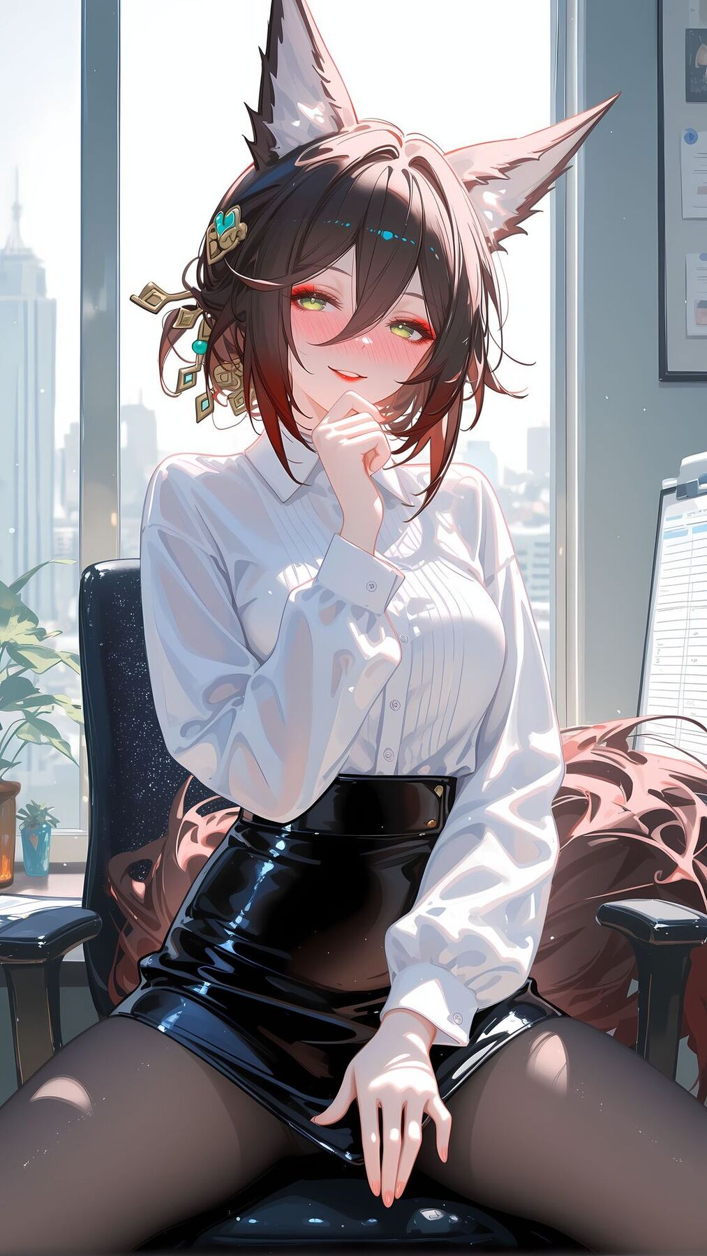 有点烧烧的停云 崩坏星穹铁道 旗袍礼服 大长腿-皮皮兔动漫