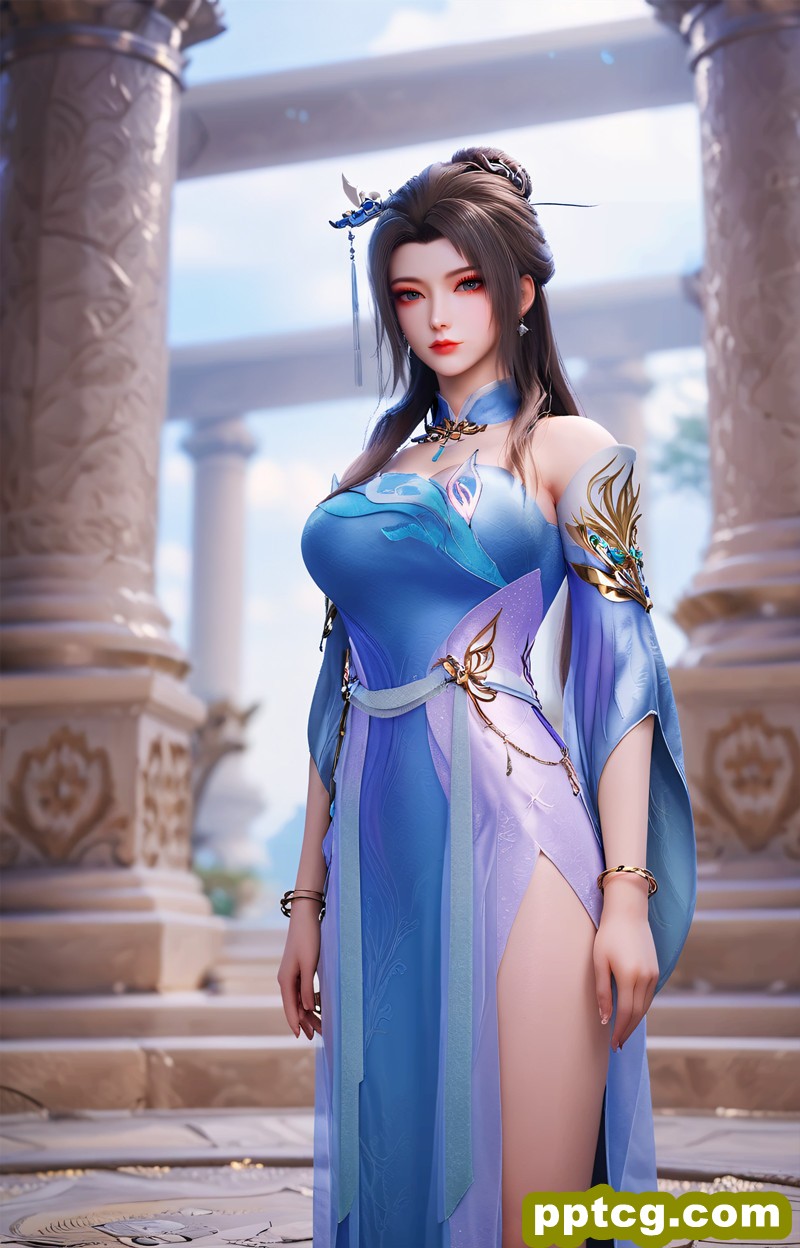 [AI艺术第2989期] [逆天至尊] [南宫玉沁 · 系列一] 涩涩 [47P]