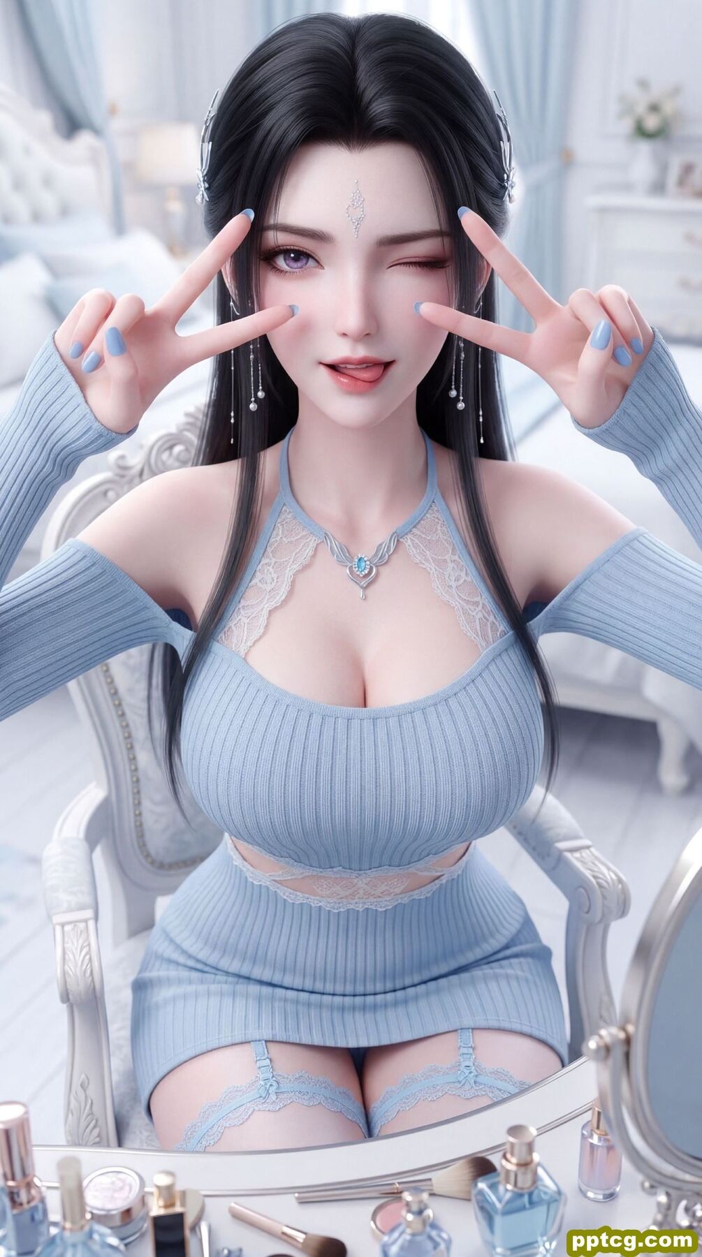 诛仙国漫女神陆雪琪 性感美女 动漫手机壁纸福利 4k超清 那一年的望月台，风动，心亦动