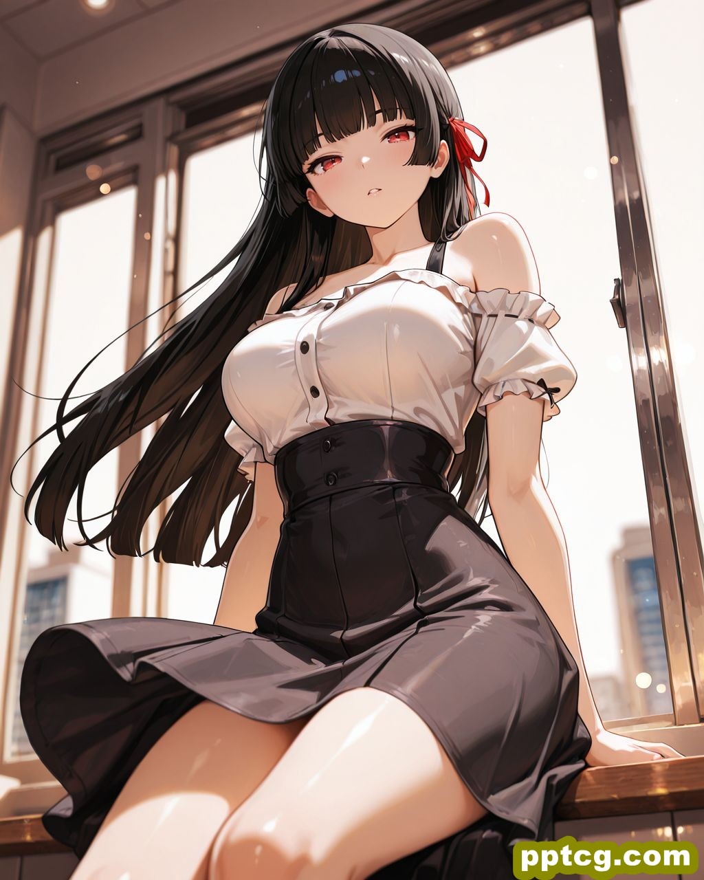 绯月斩夜 红刃斩尽过往 晨光迎接新章 鸣潮千咲 ai绘画二创