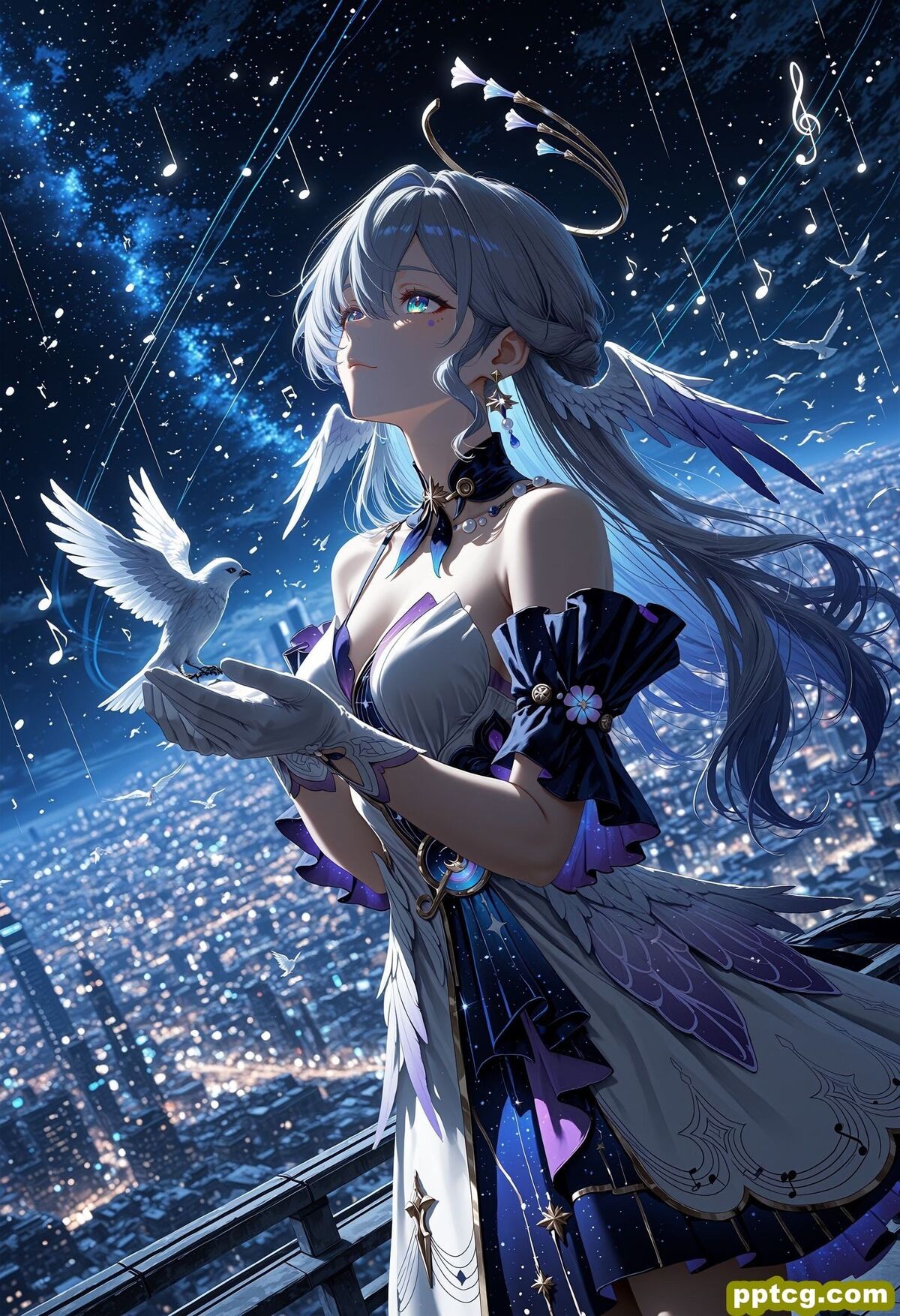 高清二次元游戏壁纸 崩坏星穹铁道 知更鸟 AI绘画 AI作画,第3张 高清二次元游戏壁纸 崩坏星穹铁道 知更鸟 AI绘画 AI作画