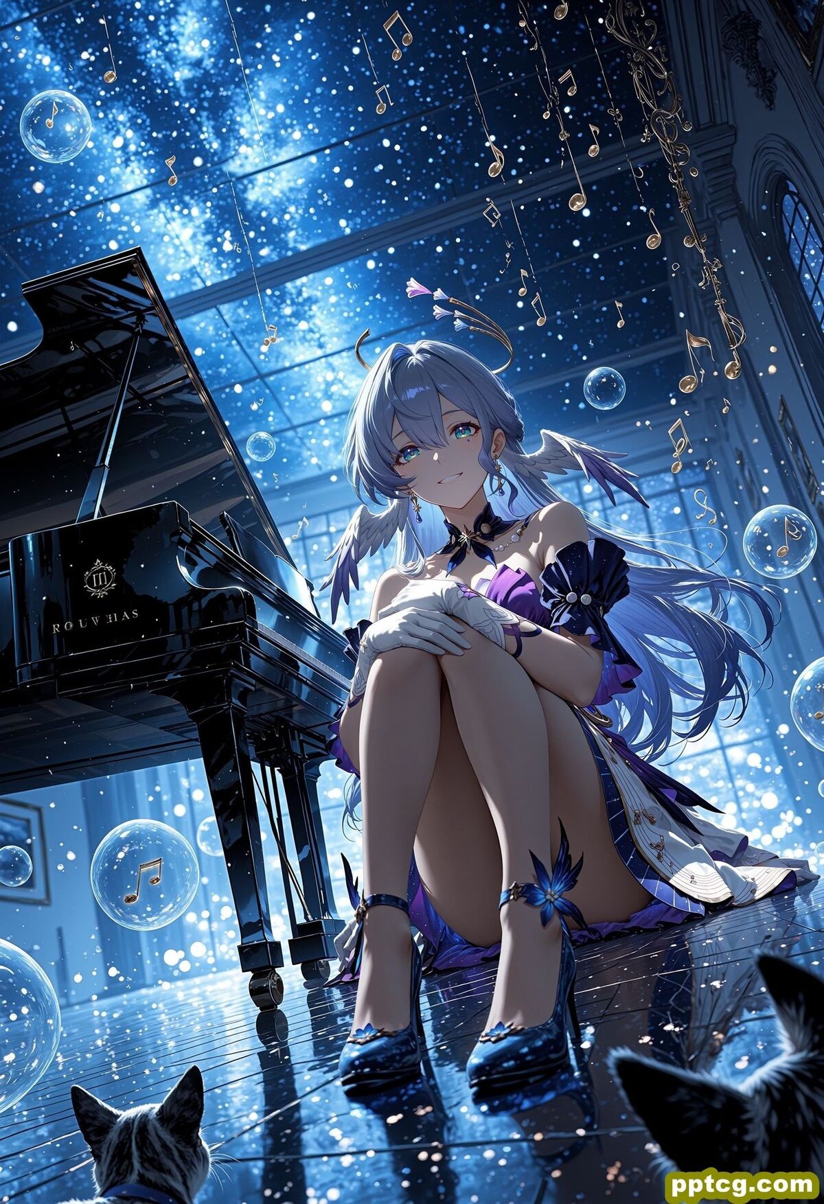 高清二次元游戏壁纸 崩坏星穹铁道 知更鸟 AI绘画 AI作画,第5张 高清二次元游戏壁纸 崩坏星穹铁道 知更鸟 AI绘画 AI作画