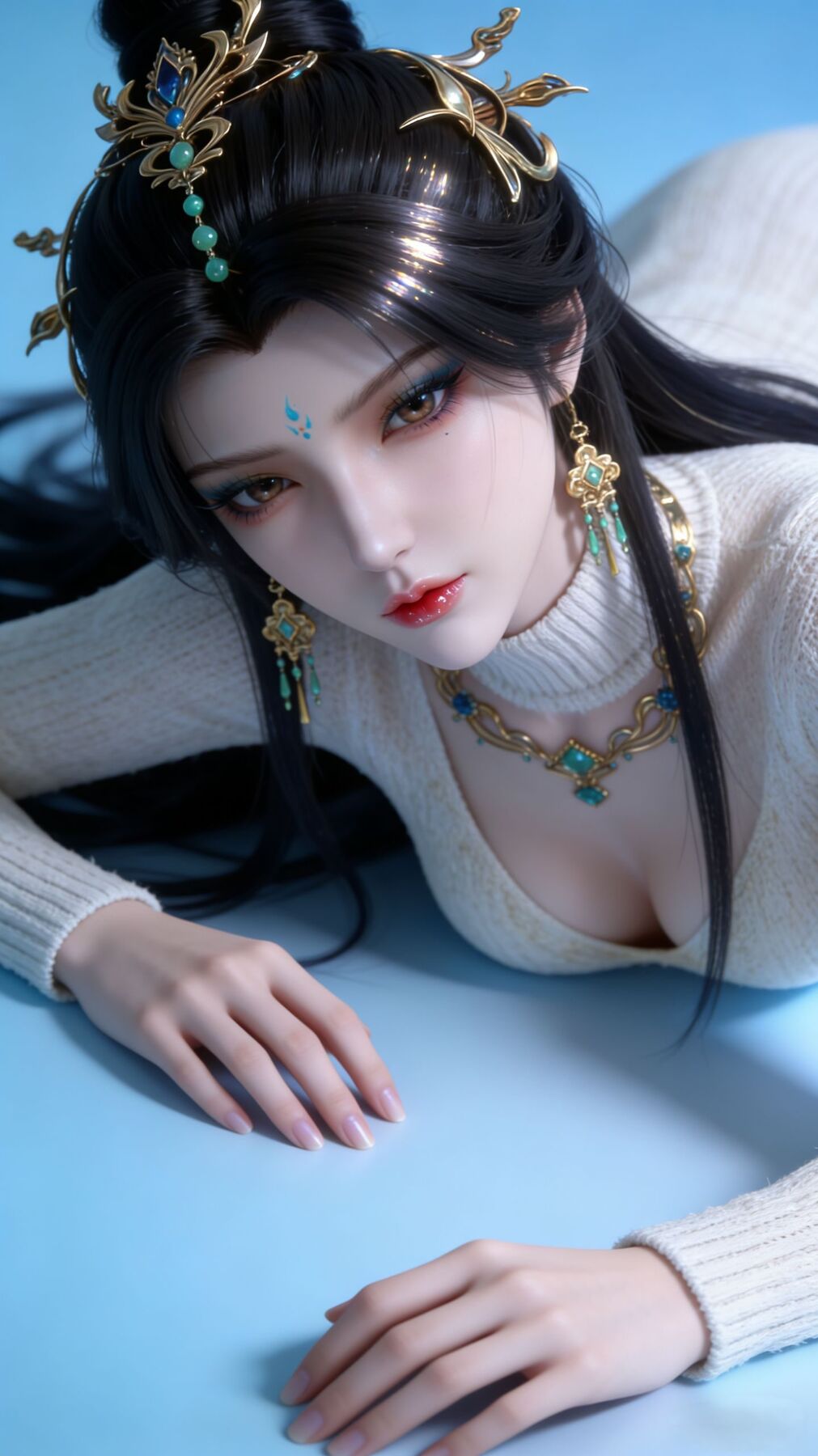 幻眉 国漫美女御姐 超高清写实写真 手机锁屏背景