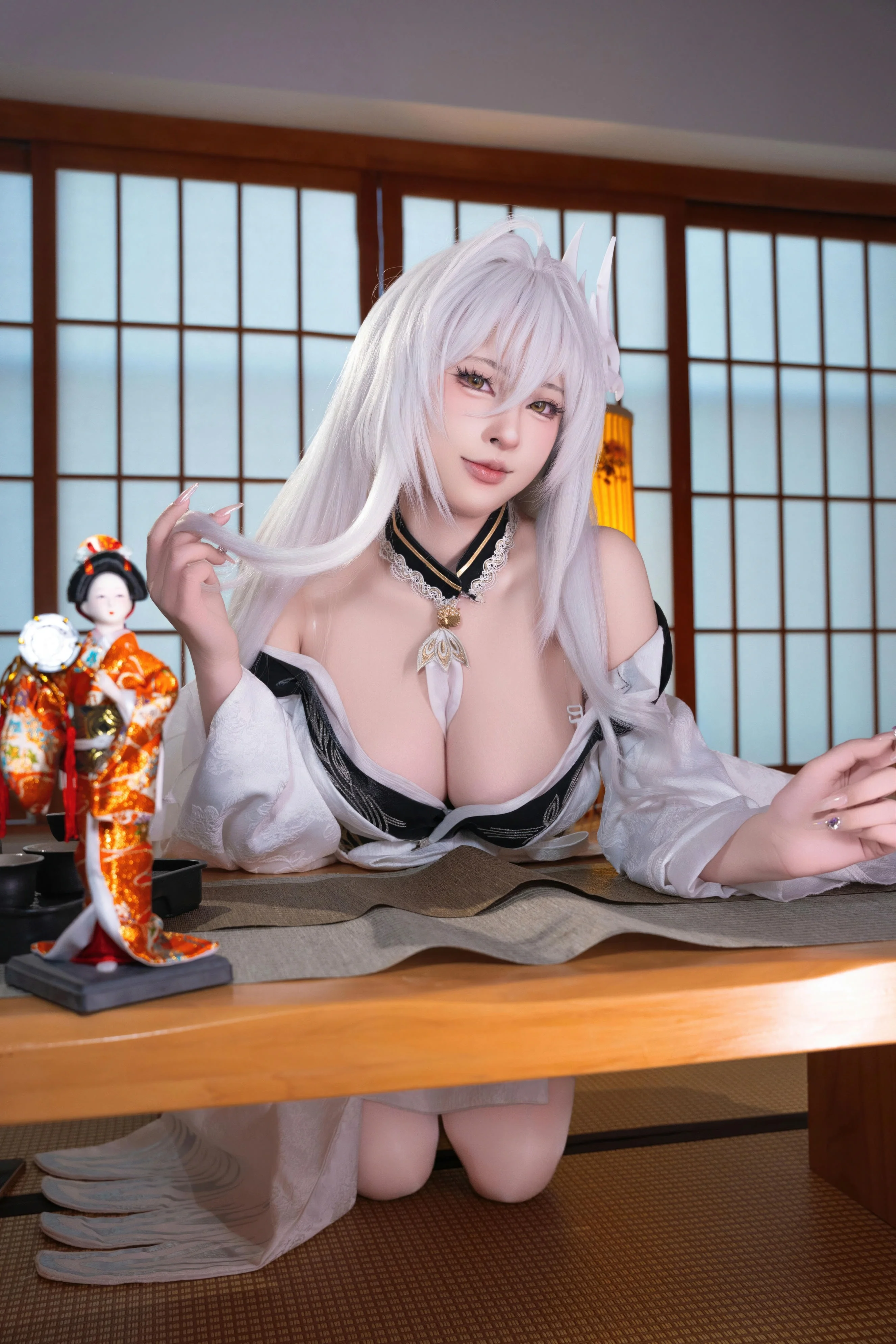 清水由乃 - 碧蓝航线 白凤和服(HD)