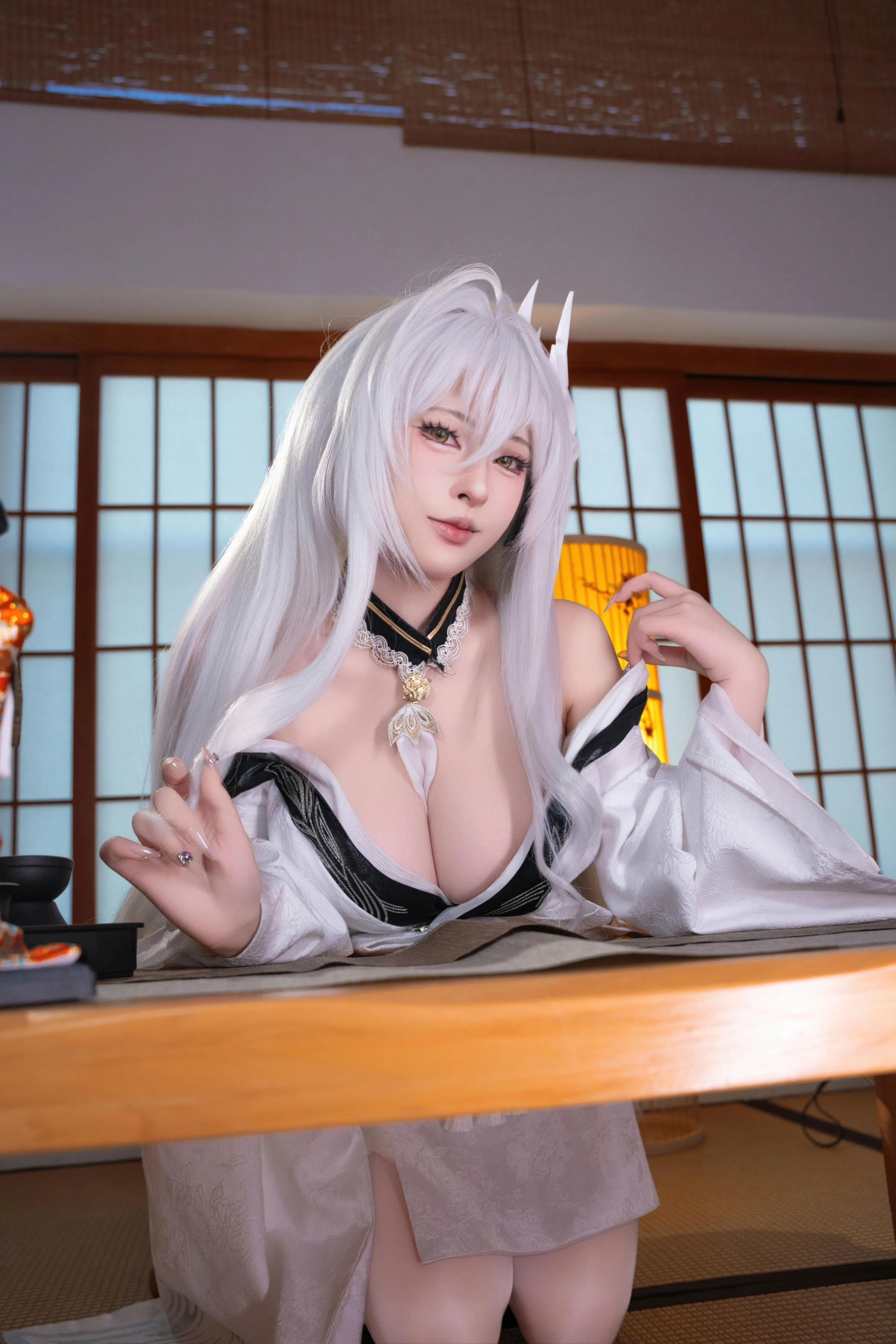 清水由乃 - 碧蓝航线 白凤和服(HD)