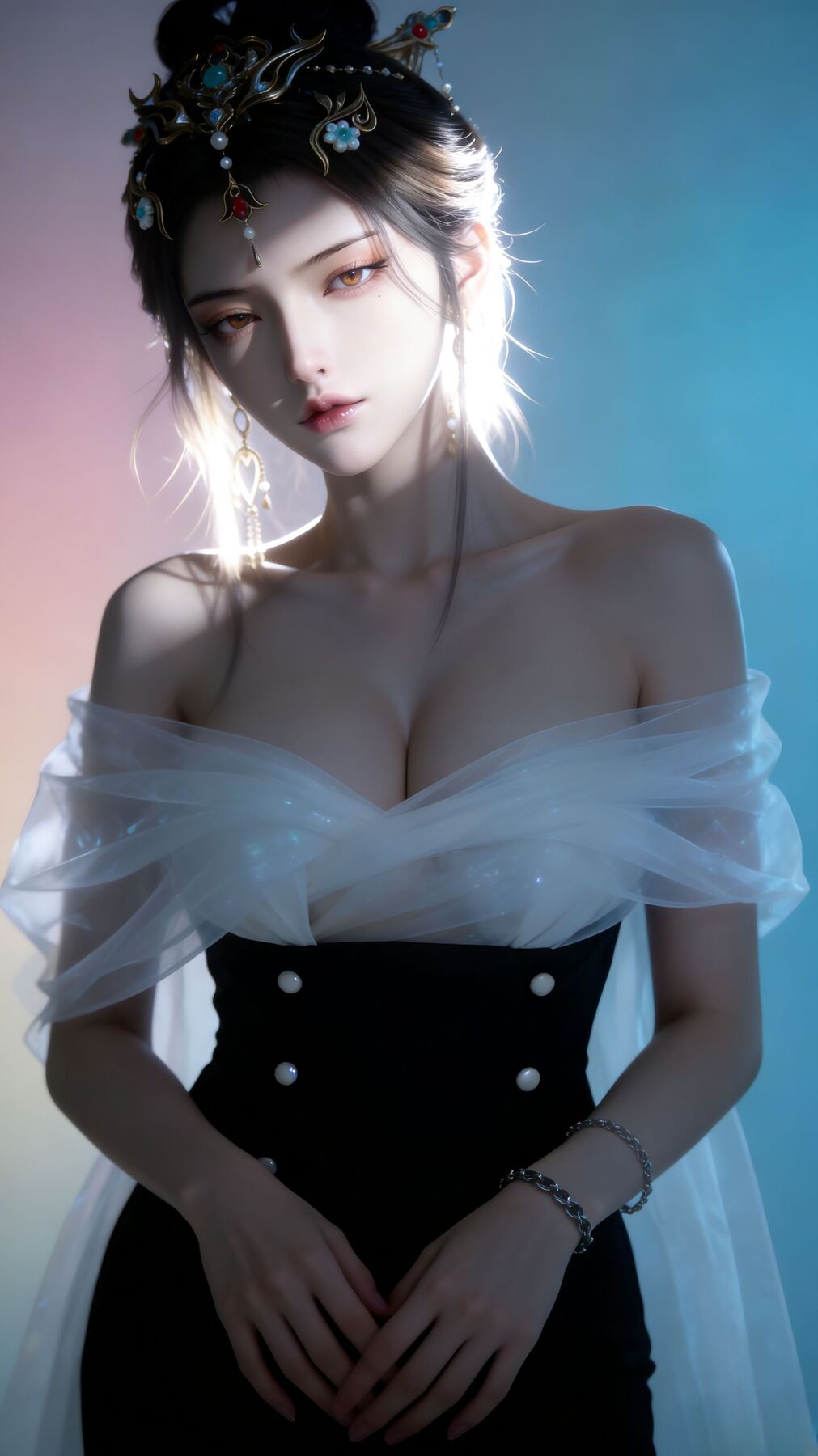 鸿音 网易游戏美女角色壁纸分享 性感御姐 AI生成 游戏cg,第1张 鸿音 网易游戏美女角色壁纸分享 性感御姐 AI生成 游戏cg