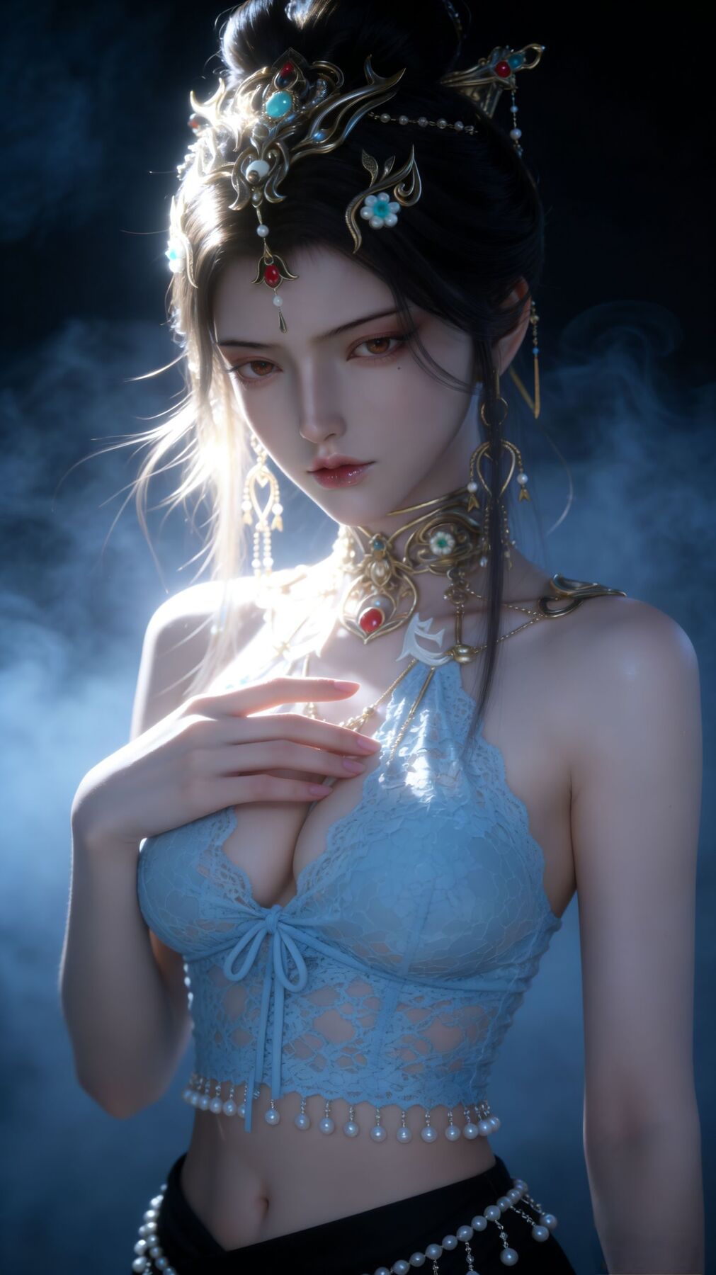鸿音 网易游戏美女角色壁纸分享 性感御姐 AI生成 游戏cg,第2张 鸿音 网易游戏美女角色壁纸分享 性感御姐 AI生成 游戏cg
