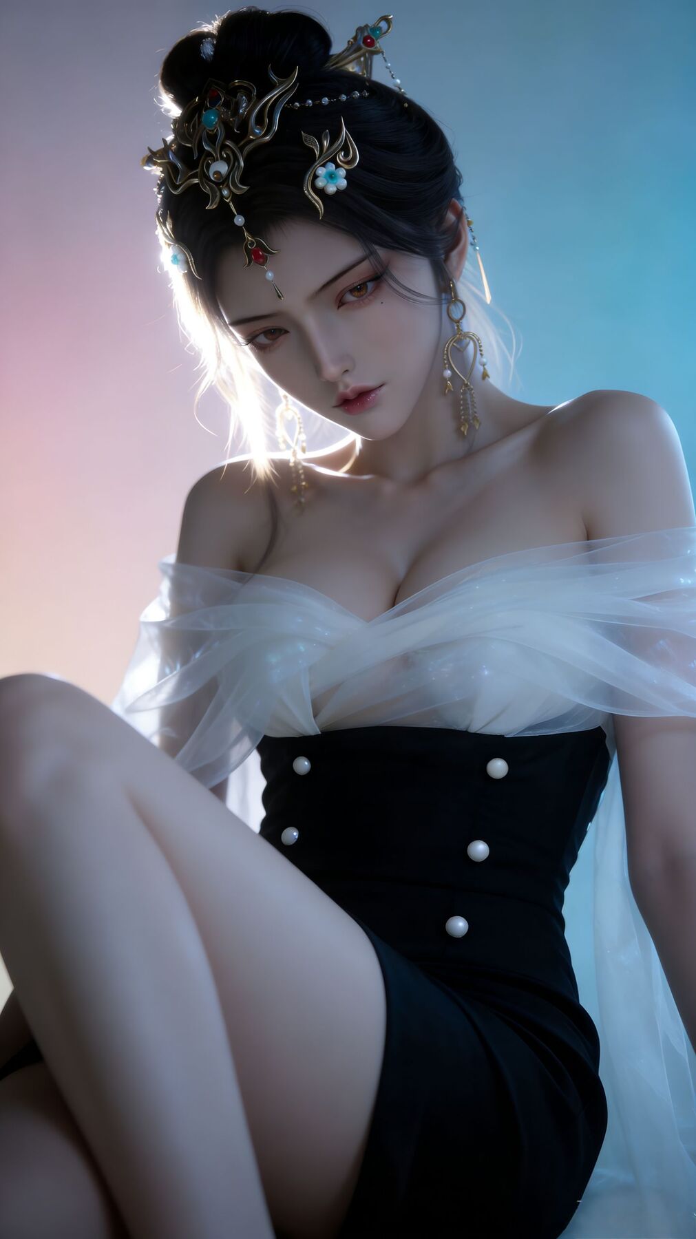鸿音 网易游戏美女角色壁纸分享 性感御姐 AI生成 游戏cg,第3张 鸿音 网易游戏美女角色壁纸分享 性感御姐 AI生成 游戏cg